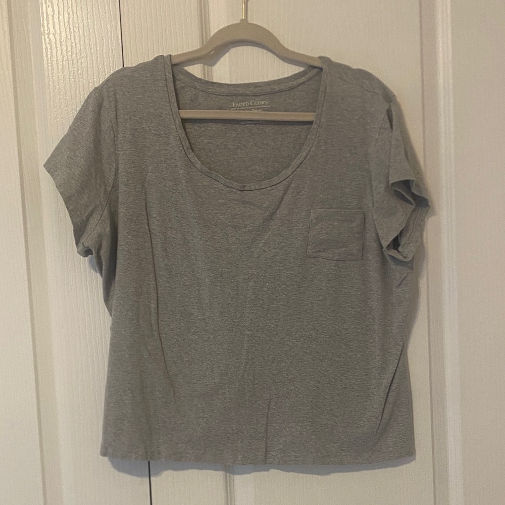 Faded Glory Gray Short Sleeve Tee